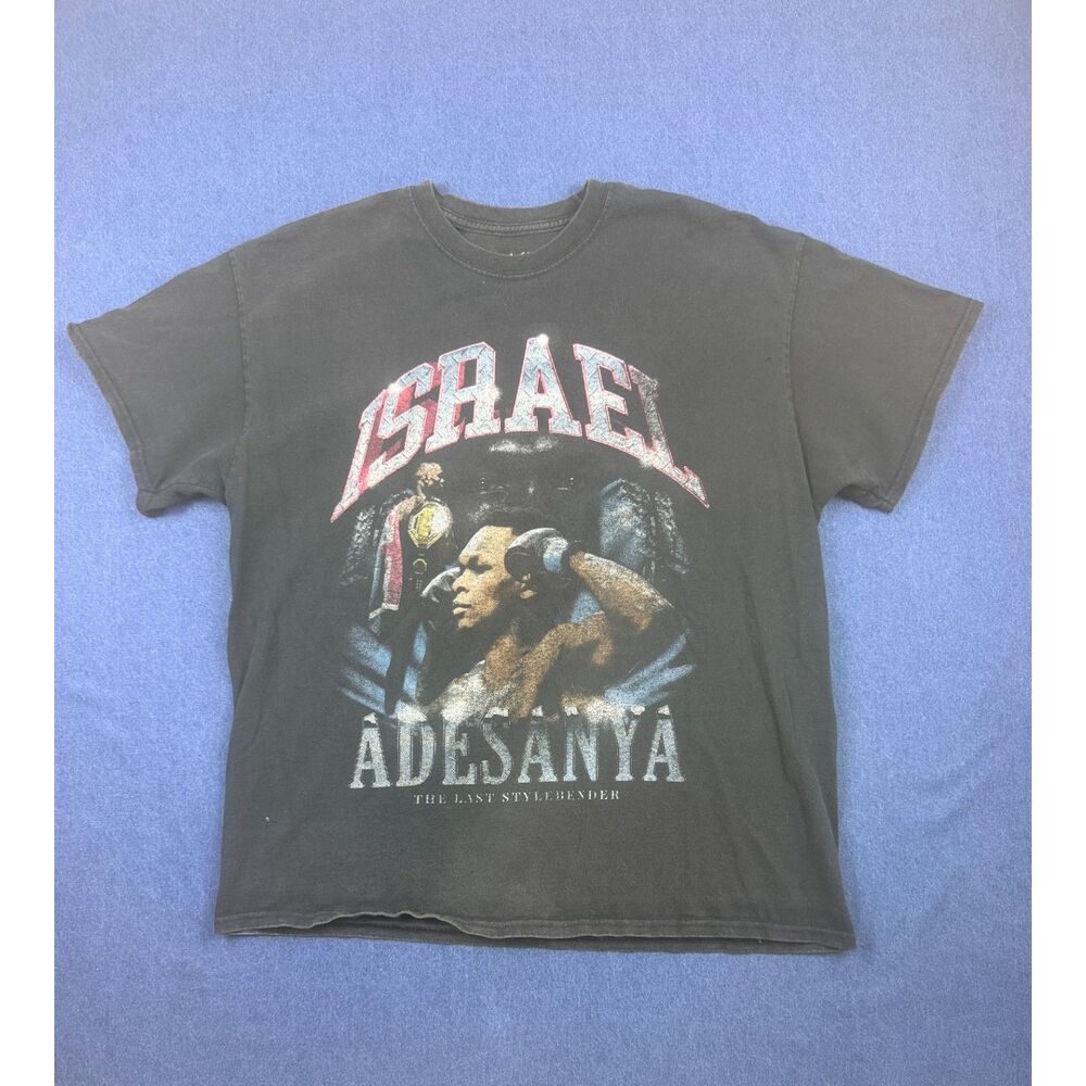 Goal Crew Israel Adesanya Last Stylebender UFC Mens L Black Graphic Tee